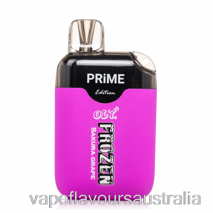 Vape Nicotine Australia OLY Frozen PRIME 6500 Disposable Sakura Grape